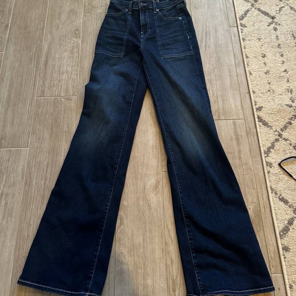 Veronica Beard Crosbie Wide Leg Jeans in Astro  - Size 25.